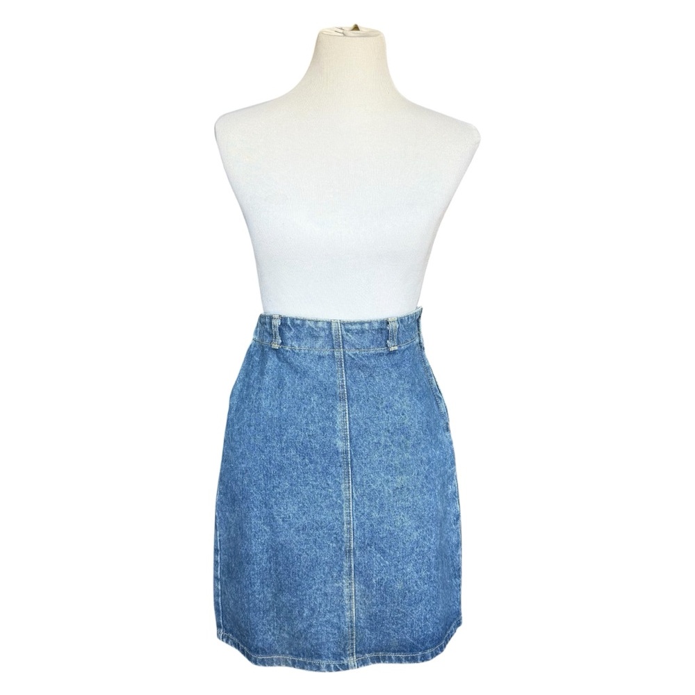 BONGO Vintage 80s Denim Blue Mini Skirt Size 7